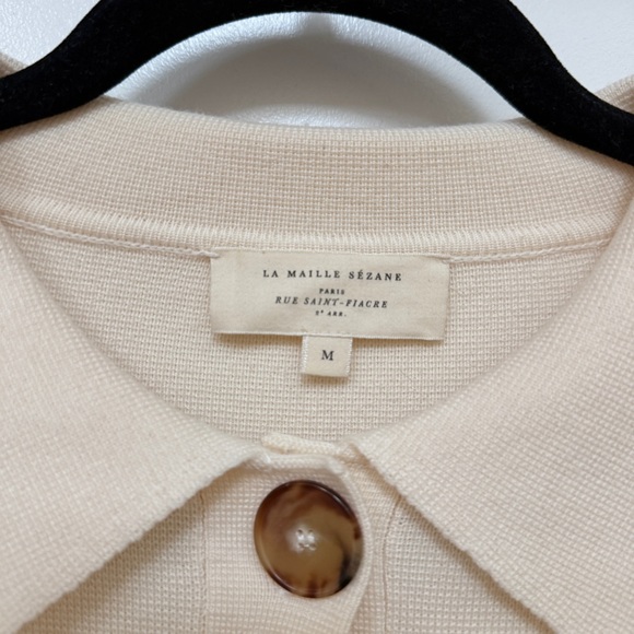 Sezane Betty Cardigan in Ecru - Picture 6 of 8